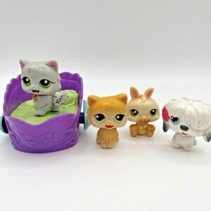 Littlest Pet Shop Sheep dog Persian Cat Rabbit Magic Motion tongue LPS Hasbro 2